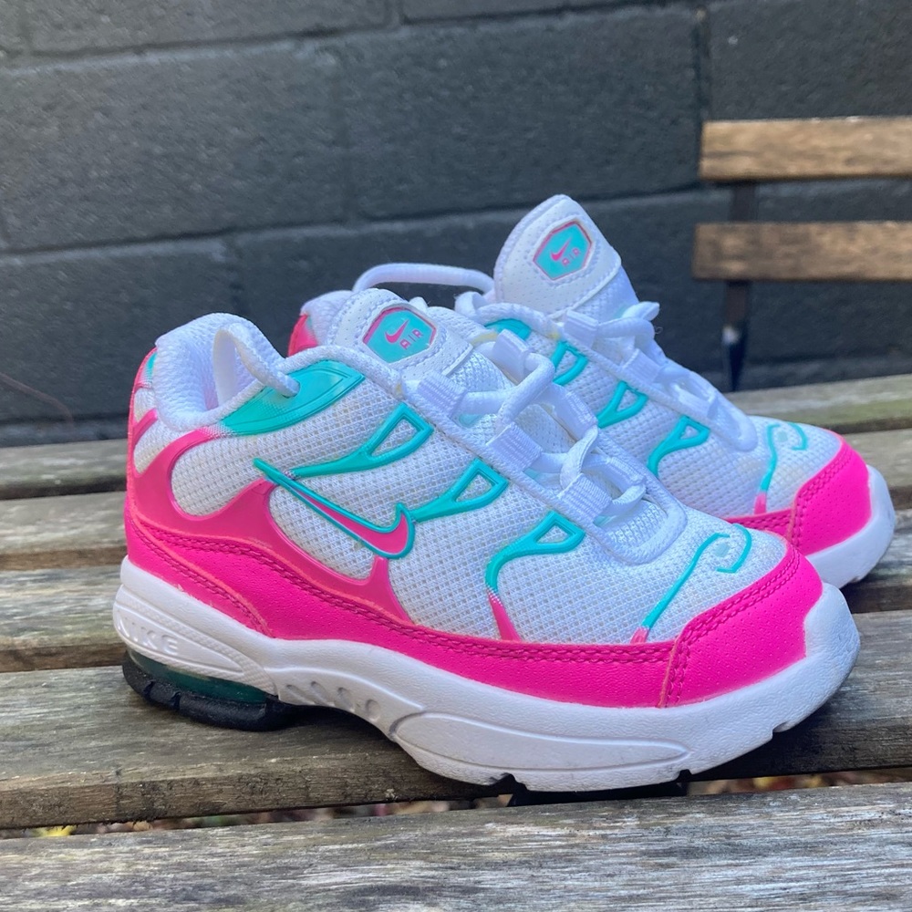 White Pink And Blue Nike Air Max Size 7C